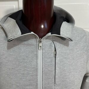 Lululemon City Sweat Zip Hoodie Size S Heathered Ultra Light Grey Sea Salt $128
